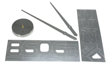 Ceas Mare de perete cu 12 cifre Argintii dimensiune reglabilă între 80 și 120 cm – IoArtify.ro [3]