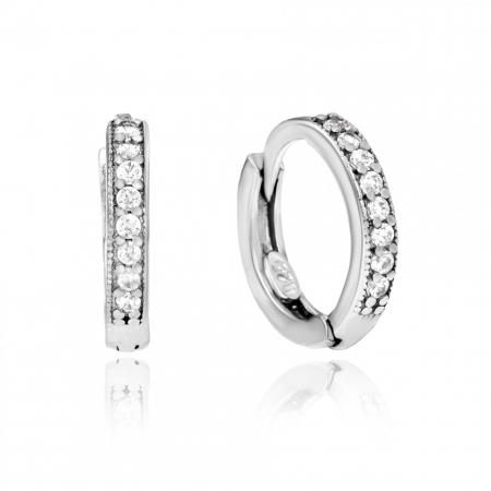 Cercei din Argint - Cercei Circles din Argint 925, Elegant și Modern, 1.83g, Cadou Perfect pentru Ocazii Speciale