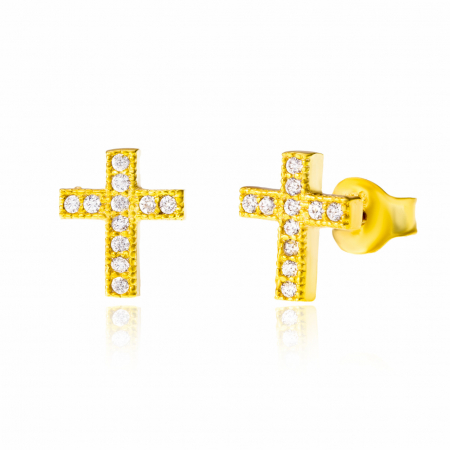 Cercei din Argint - Cercei Argint 925 Cruciulițe | Eleganță & Simbolism