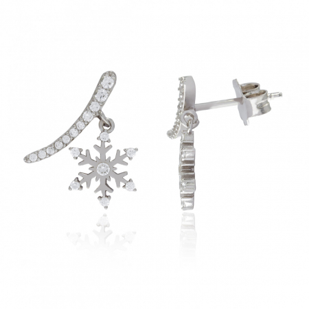 Cercei din Argint - Cercei din argint Snow Exclusive – Eleganță la maxim!