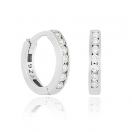 Bijuterii aur, argint, diamante, inox - Cercei Graceful din Argint 925 – Eleganță și Rafinament pentru Orice Ocazie