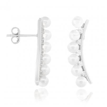 Cercei din Argint - Cercei Pearlicious din argint 925 2.20g