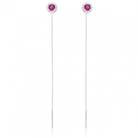 Cercei din Argint - Cercei Pink Shimmer din argint 925