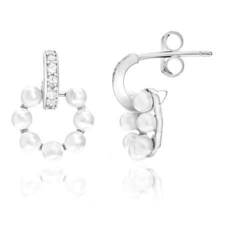 Cercei din Argint - Cercei Radiant Pearls din argint 925 2.18g