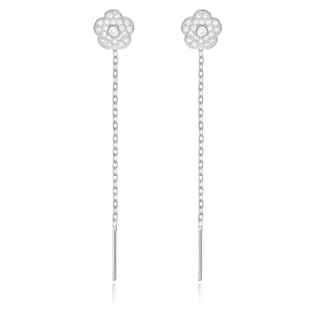 Bijuterii aur, argint, diamante, inox - Cercei Serene din Argint 925 - Eleganță, Stil și Rafinament pentru Evenimente Speciale