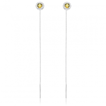 Cercei Yellow Shimmer din argint 925