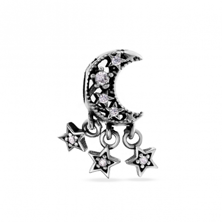 Charmuri din Argint - Charm din Argint 925 cu Tematica Astrologică - Design Inspirat de Astre