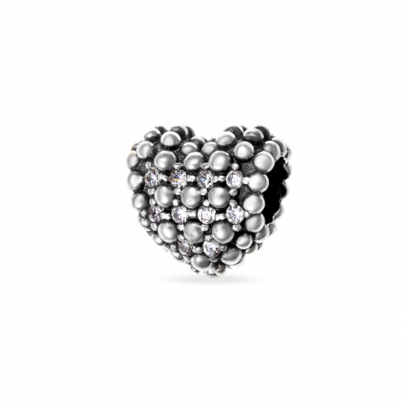 Charmuri din Argint - Charm din Argint 925 Heart Bomb 2.61g