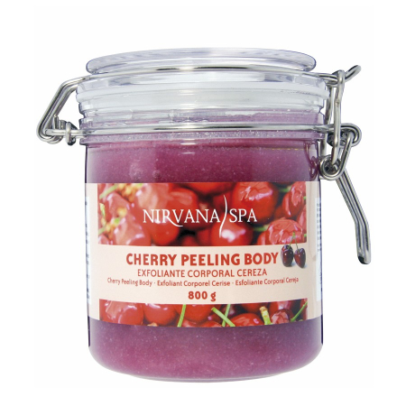 Peeling-uri corporale - Cherry Peeling Body exfoliant 800 gr cu particule naturale de exfoliere - IoArtify.ro