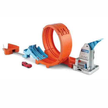 Mașinuțe împins - Ciurcuit Rapid HOT WHEELS cu Lansator pentru Cascadorii si Masinuta Exclusiva cu mecanism de lansare rapidă – IoArtify.ro