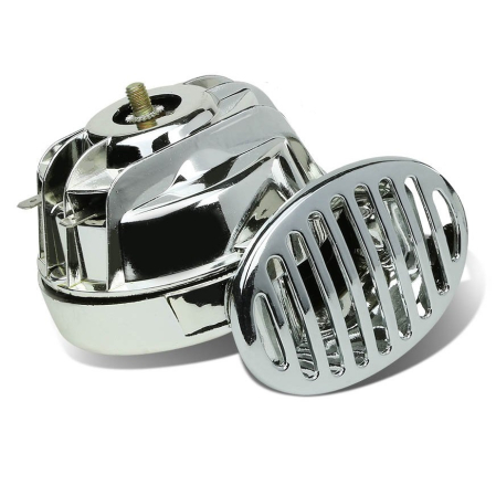 Sirene & claxoane - Claxon auto cromat 12V 2 buc CHR-01 tensiune de alimentare 12 volți – IoArtify.ro
