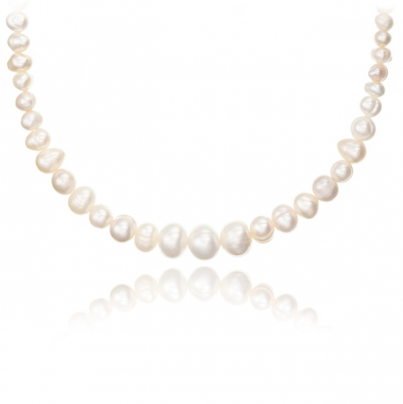 Coliere din AUR 14K - Colier Descending Pearls din Aur 14K cu Perle de Cultură – Eleganță Modernă și Rafinament