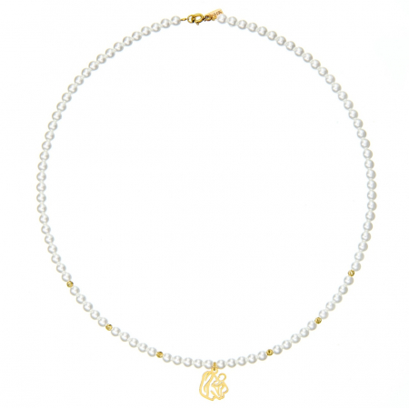 Colier Mom & Baby cu Perle Mallorca și Aur 14K – Eleganță și Durabilitate pentru Ocazii Speciale [1]