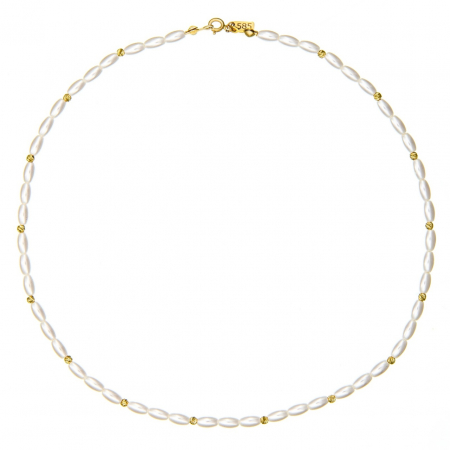 Colier Sublime Pearls cu Perle Mallorca și AUR 14K – Eleganță și Rafinament pentru Orice Ocazie [1]