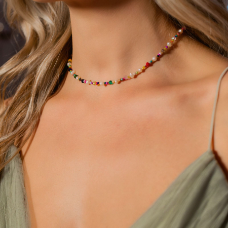 Colier Summer Mix cu Perle de Cultură și Cristale, Aur 14K, Eleganță Modernă și Versatilitate [1]