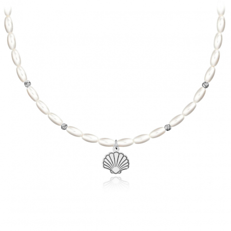 Bijuterii Argint Personalizate - Colier Summer Pearls cu Perle Mallorca și Argint 925 – Eleganță și Calitate Premium