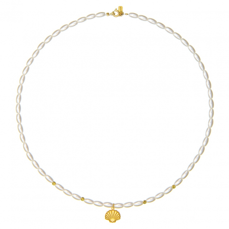 Colier Summer Pearls cu Perle Mallorca și AUR 14k – Eleganță și Rafinament pentru Ocazii Speciale [1]