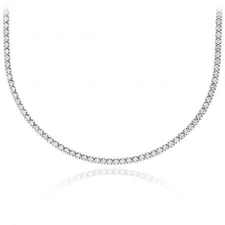 Coliere din Argint - Colier Tennis Crystal Embrace din Argint 925 – Eleganță și Durabilitate pentru Orice Ocazie