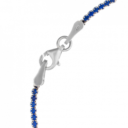 Colier Tennis din Argint 925 Deep Ocean - Eleganță Clasică și Rafinament Modern [1]