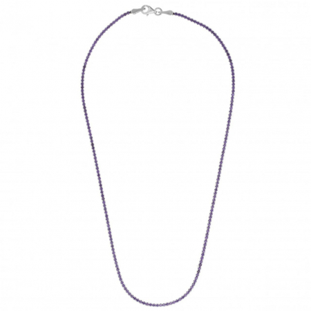 Colier Tennis din Argint 925 Pure Lila – Eleganță și Rafinament pentru Ocazii Speciale [1]