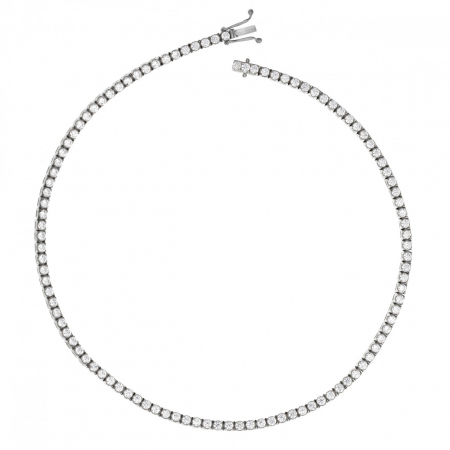 Coliere din Argint - Colier Tennis din Argint 925 Royal Exclusive – Eleganță și Strălucire pentru Ocazii Speciale