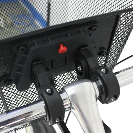 Coș metalic pentru bicicletă, montare rapidă CLICK, capacitate 6 kg, negru, compatibil cu 20-28" biciclete [2]