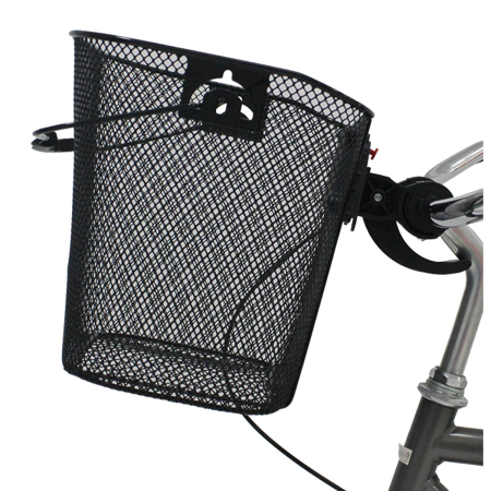 Coș metalic pentru bicicletă, montare rapidă CLICK, capacitate 6 kg, negru, compatibil cu 20-28" biciclete [1]