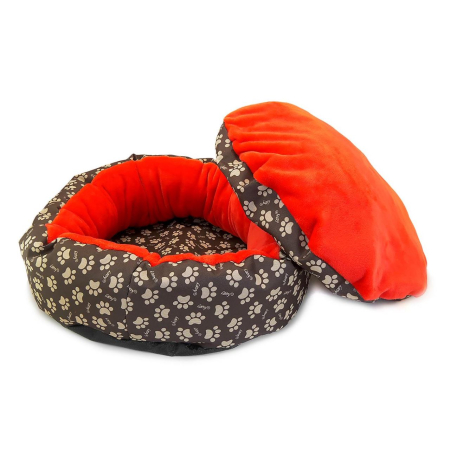 Culcus moale cu pernă pentru câine pisică culoare roz impermeabil bază antiderapantă 50 cm – IoArtify.ro [3]