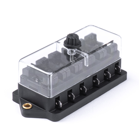 Electrice & Electronice Auto - Cutie de sigurante ceramica etansa cu 6 socluri 30A Max destinatie auto utilitare camioane remorci - IoArtify.ro