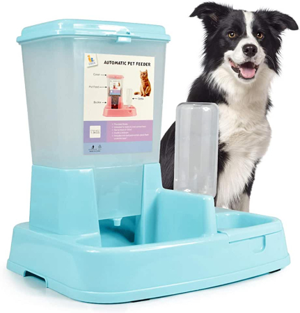 Distribuitor de alimente si apa pentru animale 2in1 capacitate 3 litri culoare Albastru – IoArtify.ro [1]