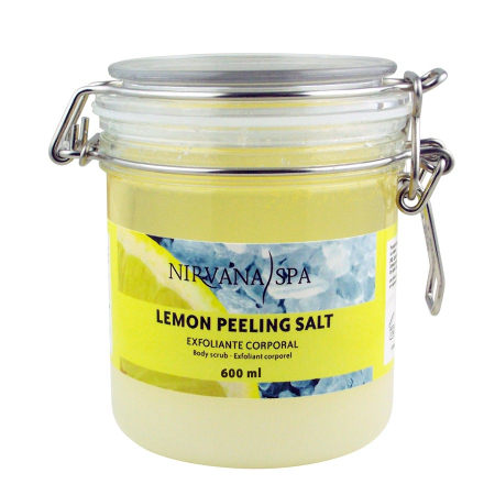 Peeling-uri corporale - Exfoliant corporal Lemon Peeling Salt 500 ml cu particule fine pentru o exfoliere delicată – IoArtify.ro