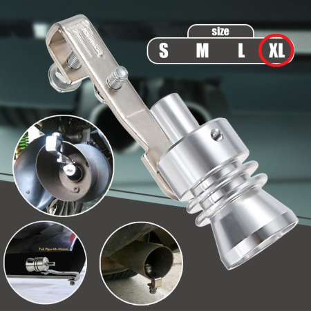 Tobe sport & tipsuri - Fluier din aluminiu pentru toba marime XL compatibil cu motoare peste 2400 cc - IoArtify.ro