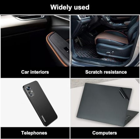 Folie auto pentru colantare integrala Termoplastica cu tehnologie BUBBLE FREE culoare Negru finisaj Mat dimensiune 3 metri pe 1,52 metri – IoArtify.ro [5]