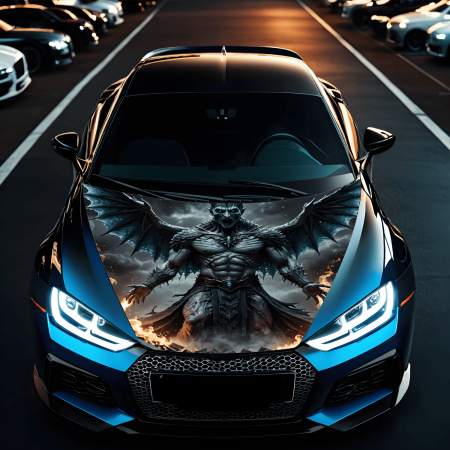 Hood Art L - Folie Capota Auto Hood Art rezistenta la exterior marime L 180 x 130 cm - IoArtify.ro