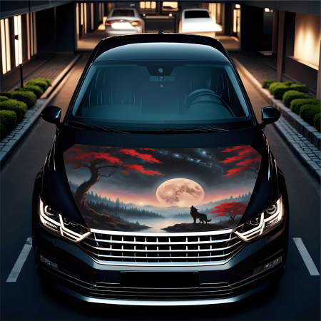Folie Capota Auto "Hood Art" Rezistentă la Exterior, 150x110cm – Decorare și Protecție Durabilă [1]