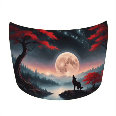 Folie Capota Auto "Hood Art" Rezistentă la Exterior, 150x110cm – Decorare și Protecție Durabilă [2]