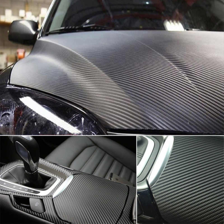 Folie Colantare Auto Carbon 3D Negru, 3,0m x 1,52m – Design Modern și Durabil pentru Mașina Ta [3]