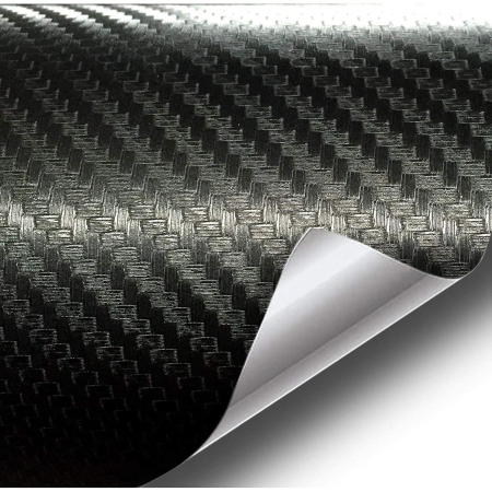 Folii Colantare - Folie Colantare Auto Carbon 3D Negru, 3,0m x 1,52m – Design Modern și Durabil pentru Mașina Ta