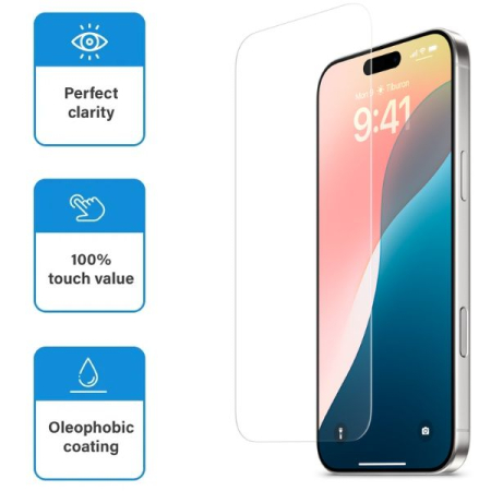 Protejează-ți iPhone 16 Pro Max cu Folia UltraGlass 0.3mm – Clară, Rezistentă și Ușor de Instalată! [3]