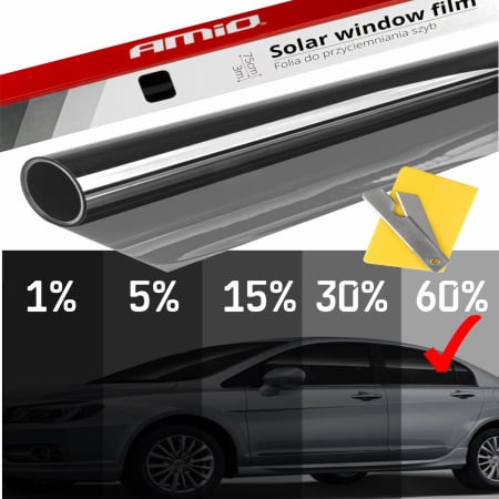 Folii geam - Folie fumurie pentru geamuri Light Black 0.75 x 3m Opacitate 60% – IoArtify.ro