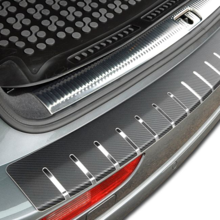 Folie protectie portbagaj in doua straturi Crom si Carbon 3D Negru 83 x 7,5 cm rezistenta la zgarieturi – IoArtify.ro [2]