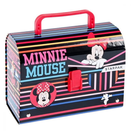 Papetărie - Geanta cu Maner pentru Mancare Multicolor Minnie Mouse dimensiuni 20 x 14.5 x 8 cm – IoArtify.ro
