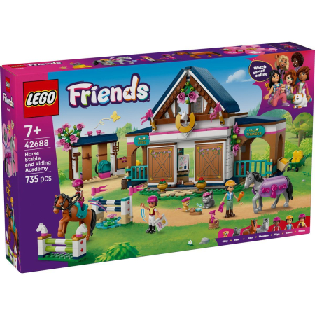 JOCURI SI JUCARII - Lego Friends Grajd de Cai si Academie de Echitatie 42688 set 560 piese - IoArtify.ro