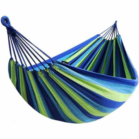 Articole pentru Gradina - Relaxare în aer liber cu hamacul multicolor din bumbac, 185x80cm, suport până la 120kg