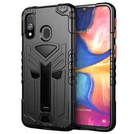Huse telefon - Husa de Protectie pentru Samsung A10 HardCase cu Suport Telefon Negru - IoArtify.ro