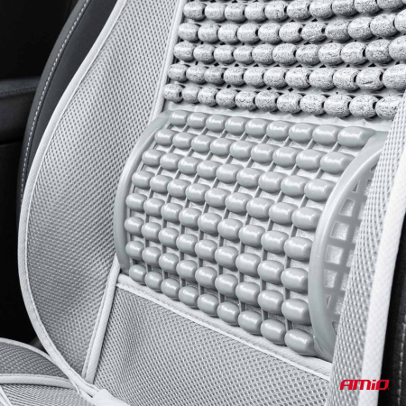 Husa scaun auto cu bile de masaj si suport lombar dimensiuni 110 x 46 cm culoare Gri – IoArtify.ro [2]