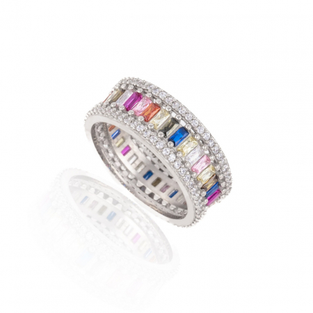 Inel din Argint 925 "Tennis" cu Cristale – Eleganță Modernă și Personalizare, 4.6g [1]