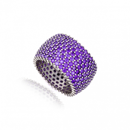 Inele din Argint - Inel din Argint 925 Tennis cu Cristale, Design Elegant și Personalizare – Rafinament și Stil pentru Orice Ocazie