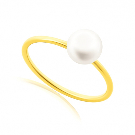 Inele Aur 14K Personalizate - Inel Forever Pearl din AUR 14K cu Perla de Cultură – Eleganță și Rafinament pentru Ocazii Speciale