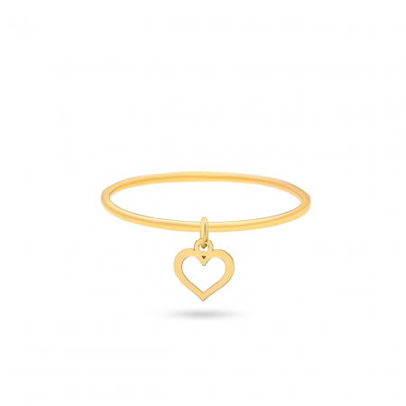 Inele Aur 14K Personalizate - Inel Hearty din Aur 14K – Eleganță, Personalizare și Rafinament pentru Orice Ocazie